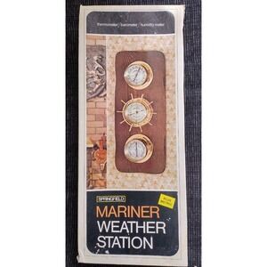 SPRINGFIELD MARINER WEATHER STATION TRIO BAROMETER THERMOMETER HUMIDITY METER NE